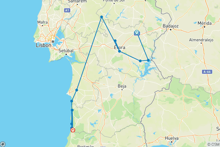 Carte du circuit Châteaux et plages