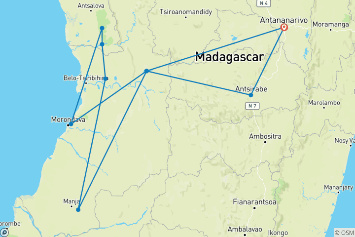 Mapa de Madagascar: los baobabs y mucho más (12 destinos)