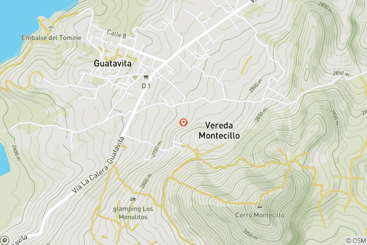 Mapa de Mina de sal de Bogotá y Guatavita: excursión en moto de un día