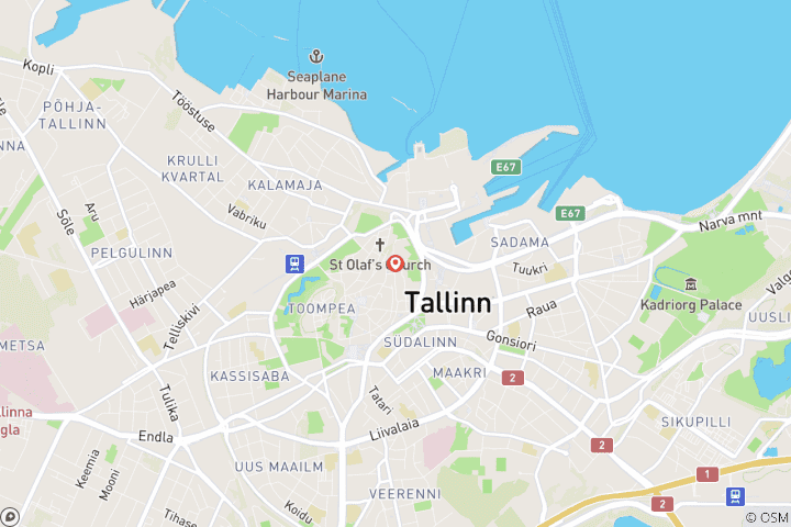 Carte du circuit Tallinn, une ville inoubliable, et la carrière de Rummu, un lieu plein d'aventures