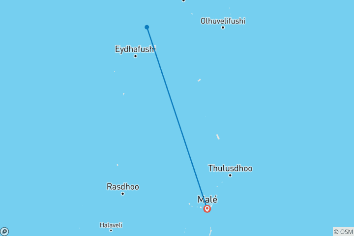 Kaart van Maldives Marine Escape – 5 dagen