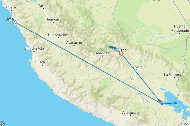 Map of Classic Peru