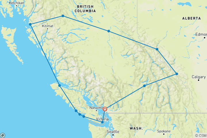 Map of Western Round Trip with Local Flavour