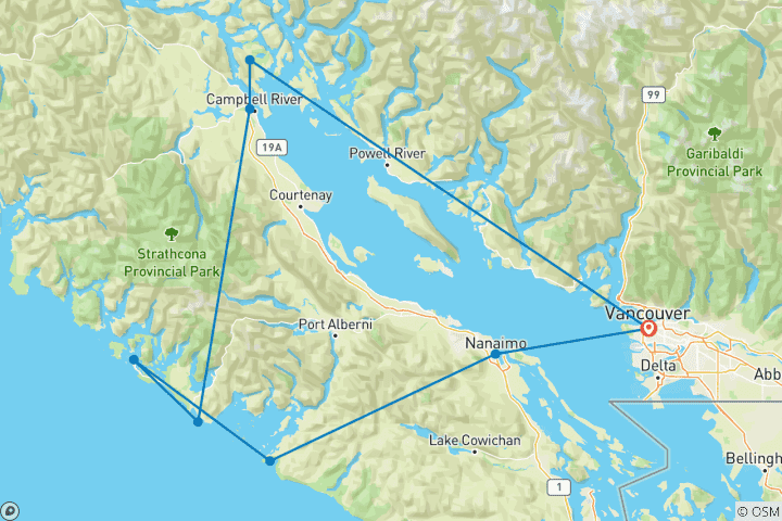 Map of Whales & Bears of British Columbia