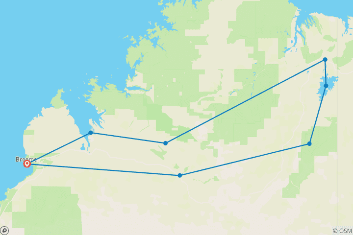 Map of Wild Kimberley Overland