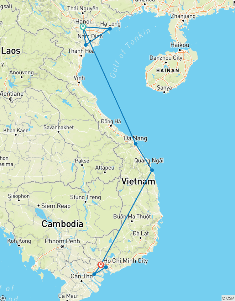 10 Tage Vietnam-Tour von Hanoi nach Ho-Chi-Minh-Stadt Rundreise