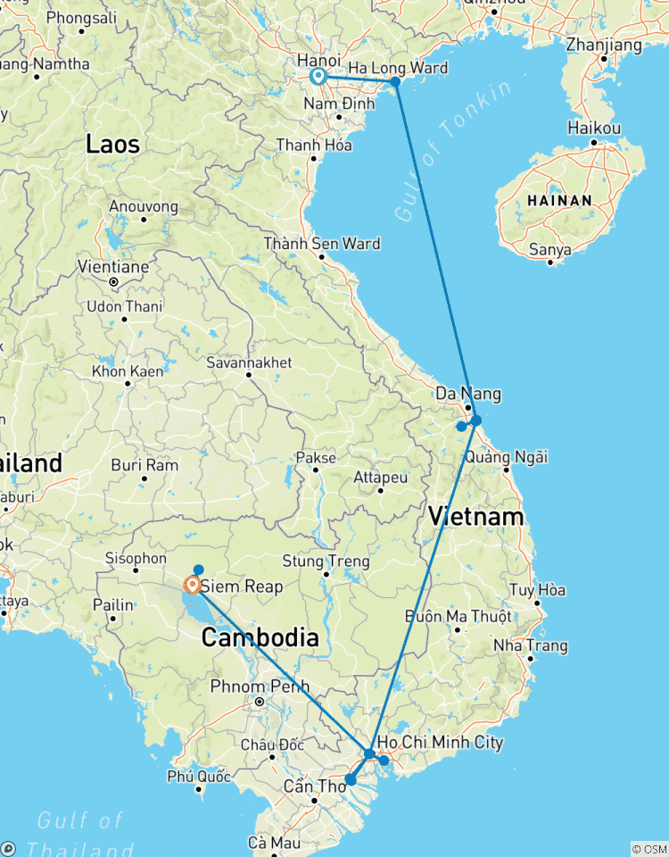 Vietnam et Cambodge - 12 jours. Départ tous les lundis de Hanoi circuit