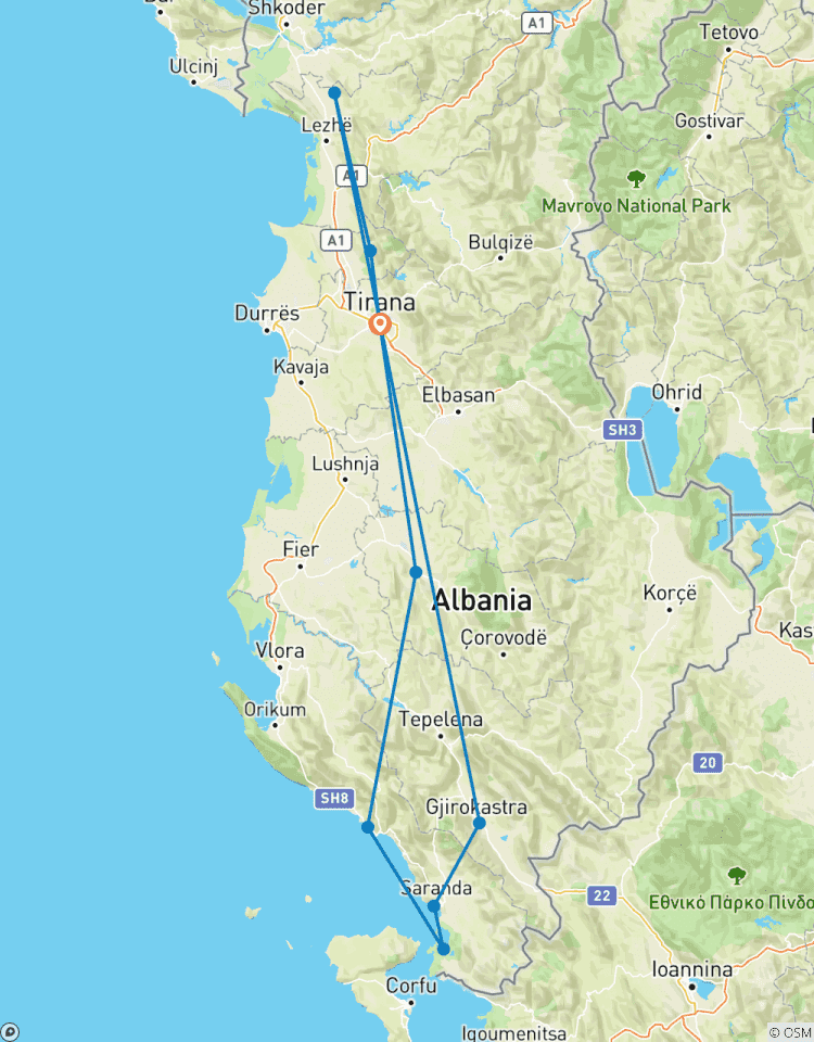 Circuito Albania: comida local y patrimonio de la UNESCO