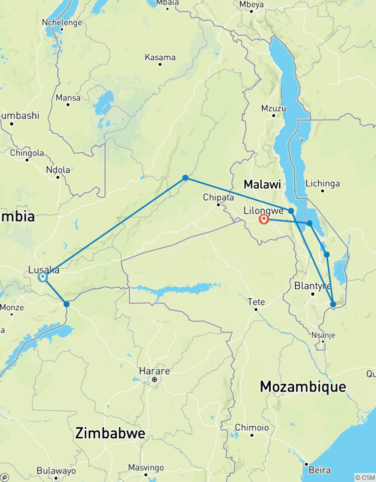 Sambia & Malawi „Livingstone Trail“ Rundreise