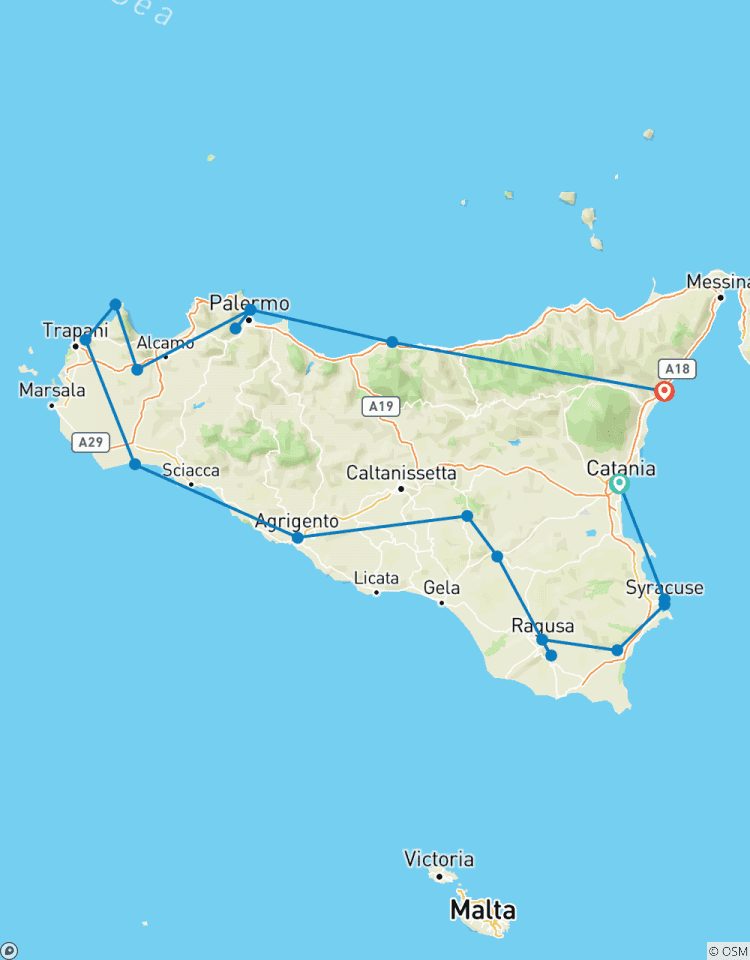 Circuito Gran circuito por Sicilia