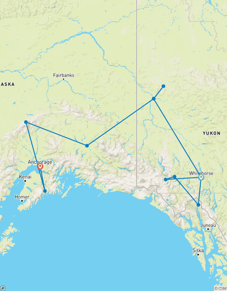 Yukon & Alaska Verkenner-rondreis