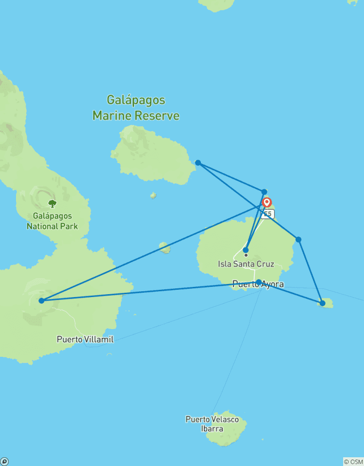 5 jours de luxe aux Galapagos circuit
