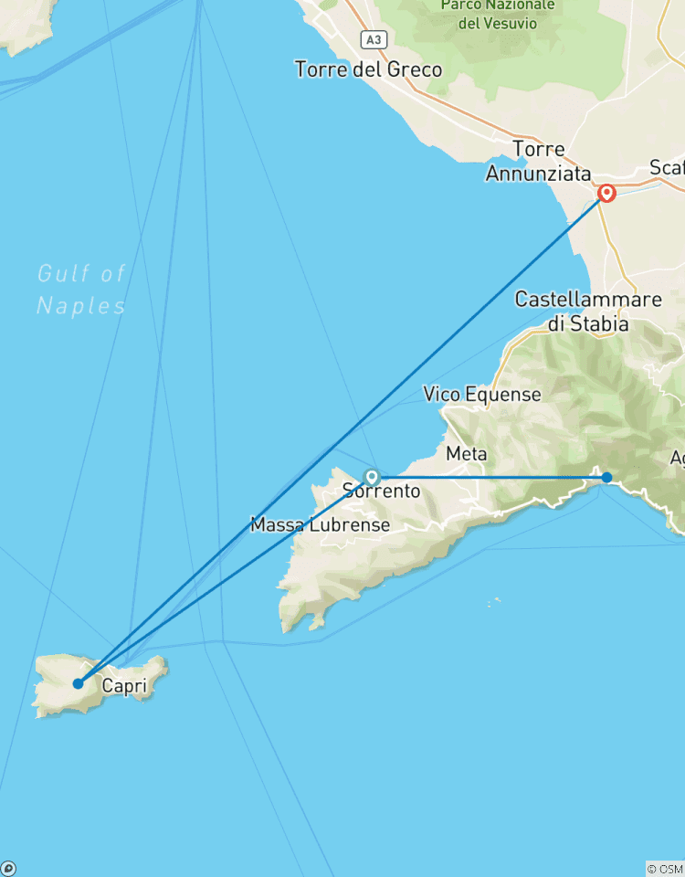 Rendez- vous sur place - Côte amalfitaine circuit