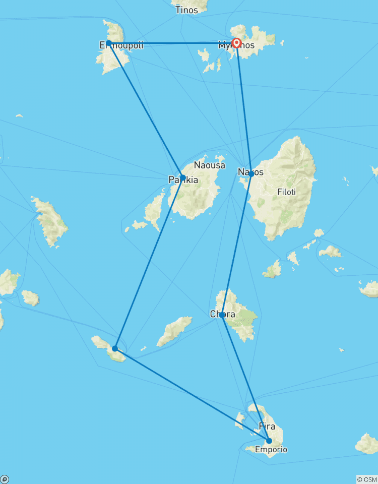 Sailing Greece - Mykonos to Mykonos Tour