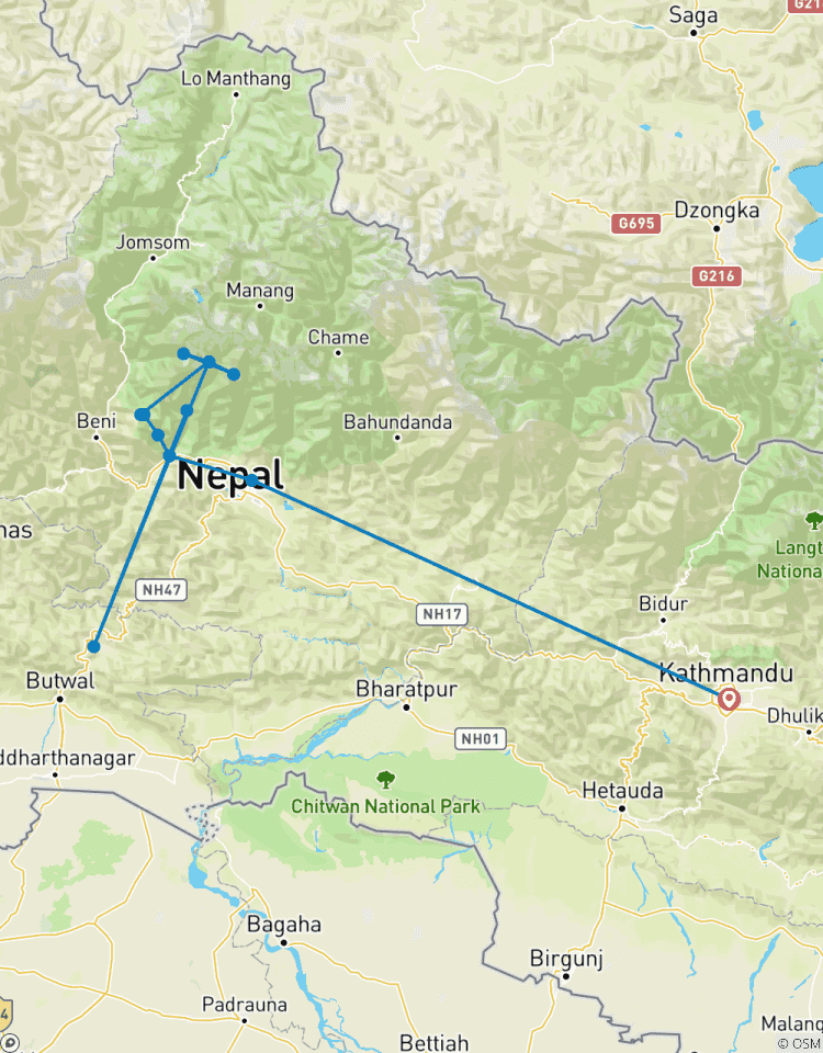 Circuito Excursión al campamento base del Annapurna
