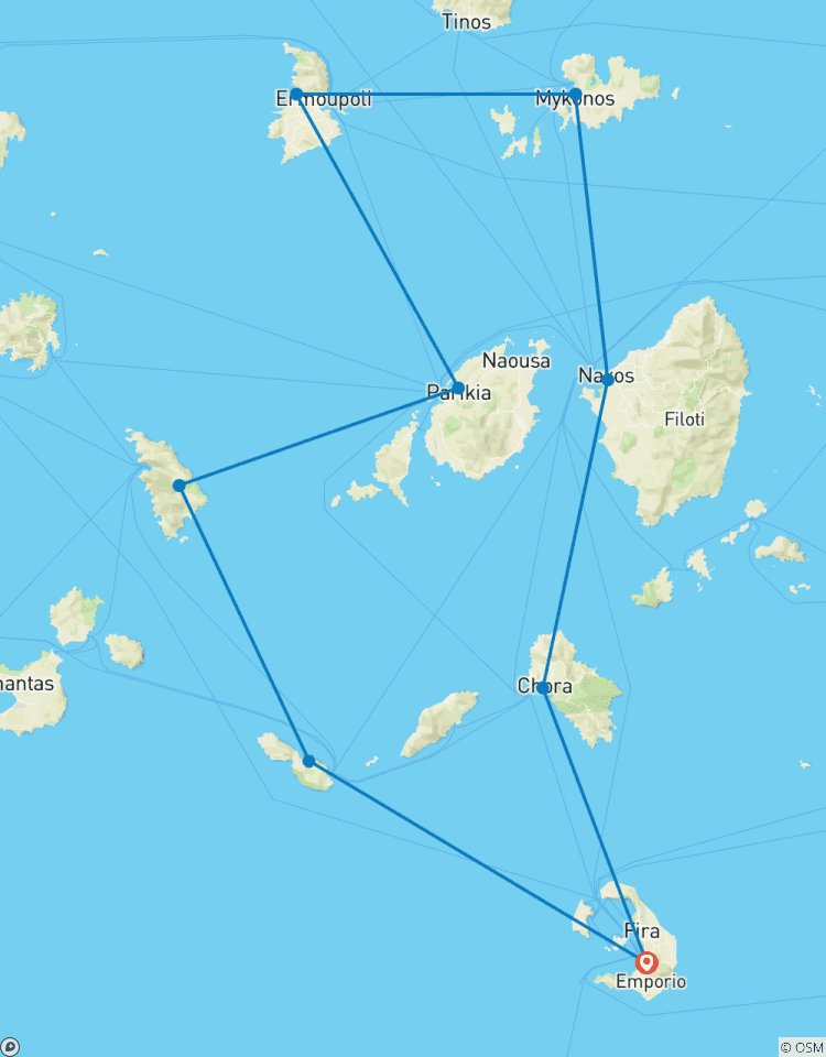 Sailing Greece - Santorini to Santorini Tour