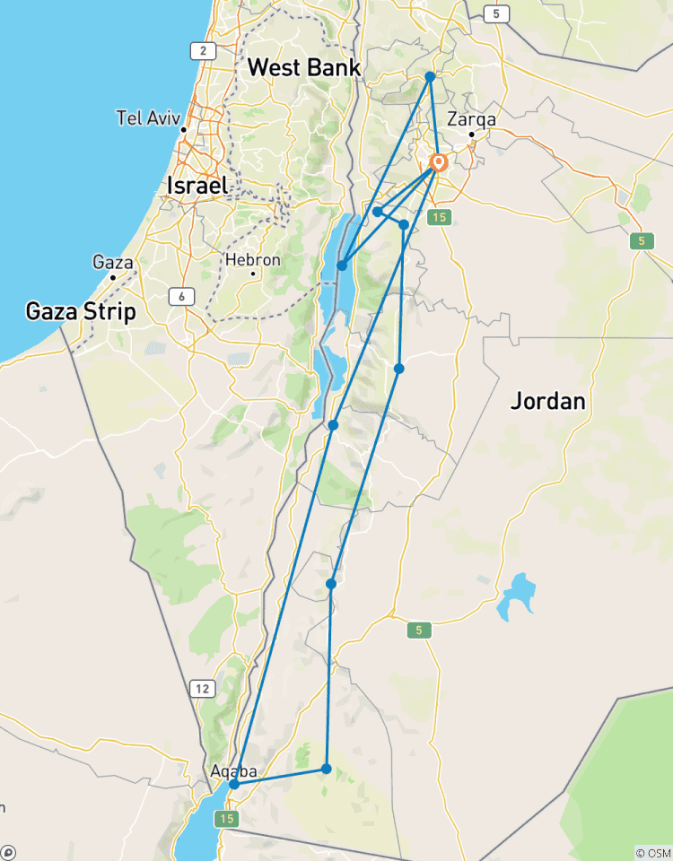 Points forts de la Jordanie circuit