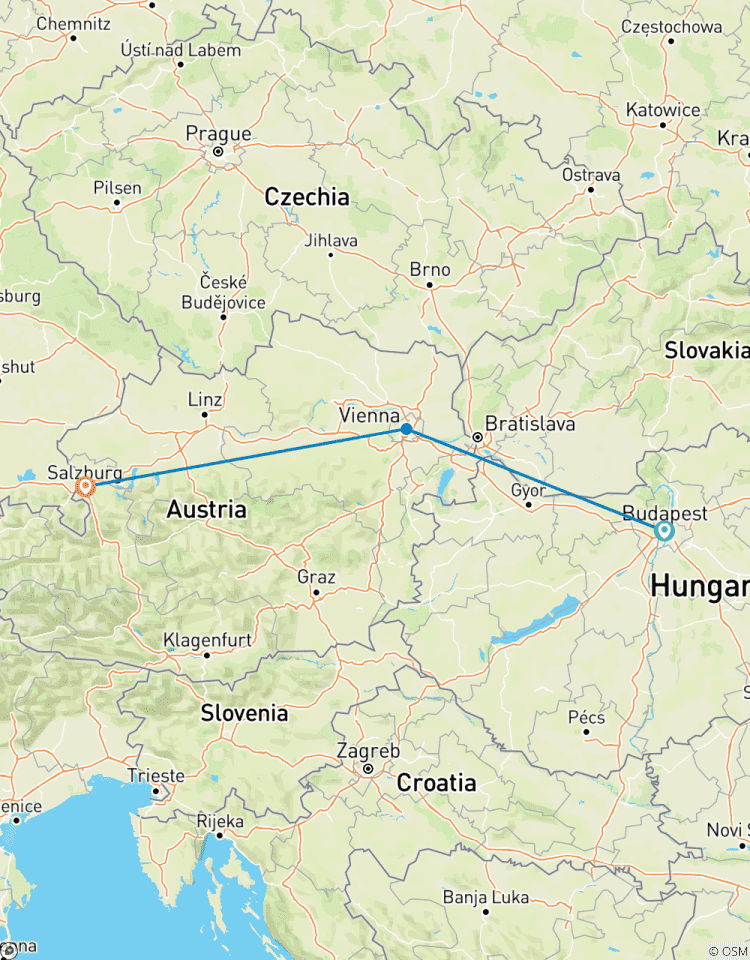 Circuito Budapest - Viena - Salzburgo
