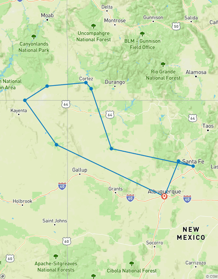 9 Tage Reise auf dem Pfad der Vorfahren: Mesa Verde zum Chaco Canyon Rundreise