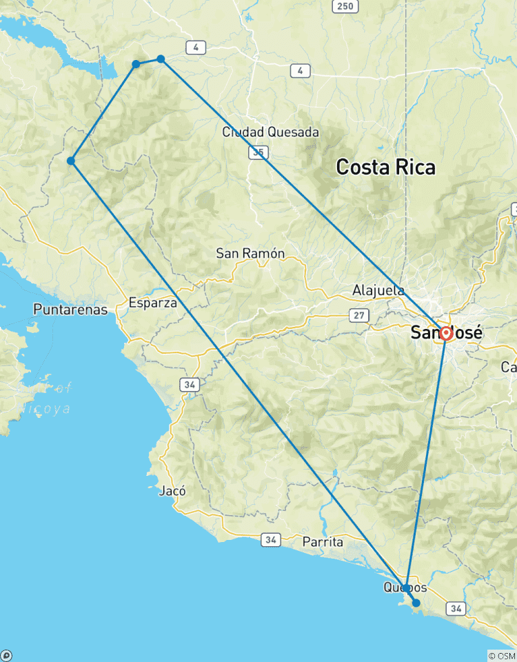 Circuito Costa Rica - De la selva nubosa a la costa