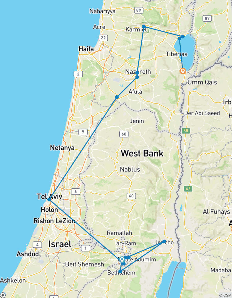Circuit chrétien en Israël, 4 jours circuit