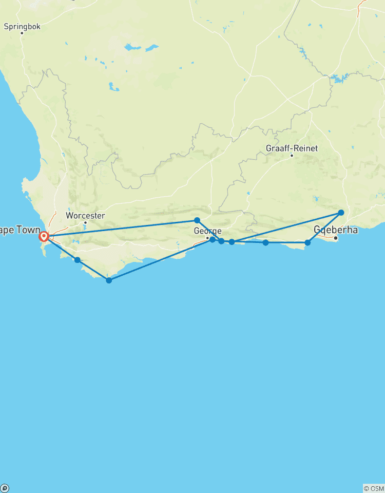 10 Tage Kapstadt, Garden Route & Addo Expedition Rundreise