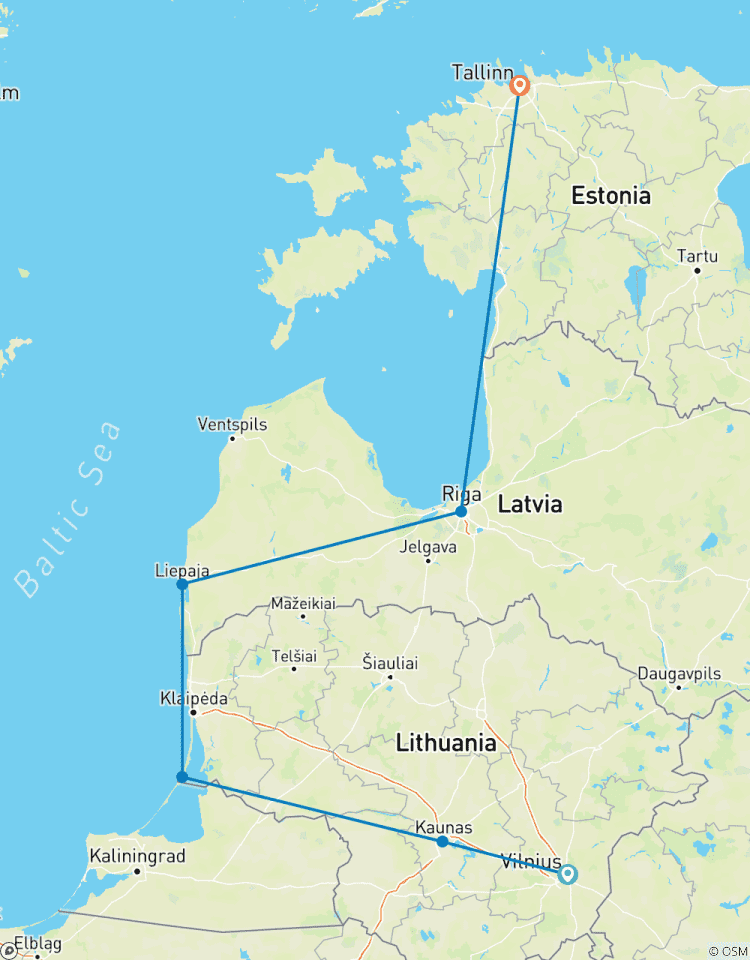 Visite en petit groupe des hauts lieux de la Baltique et de la mer en 10 jours (départ garanti) circuit