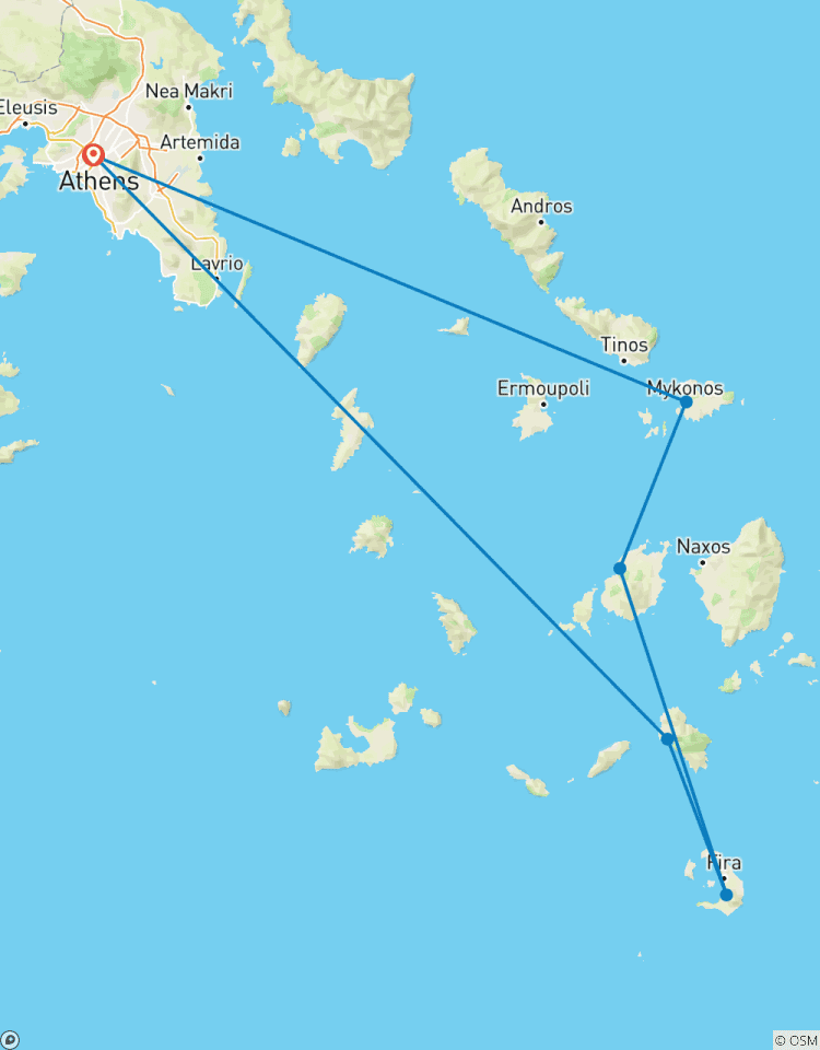 Excursion dans les îles grecques (Standard) circuit