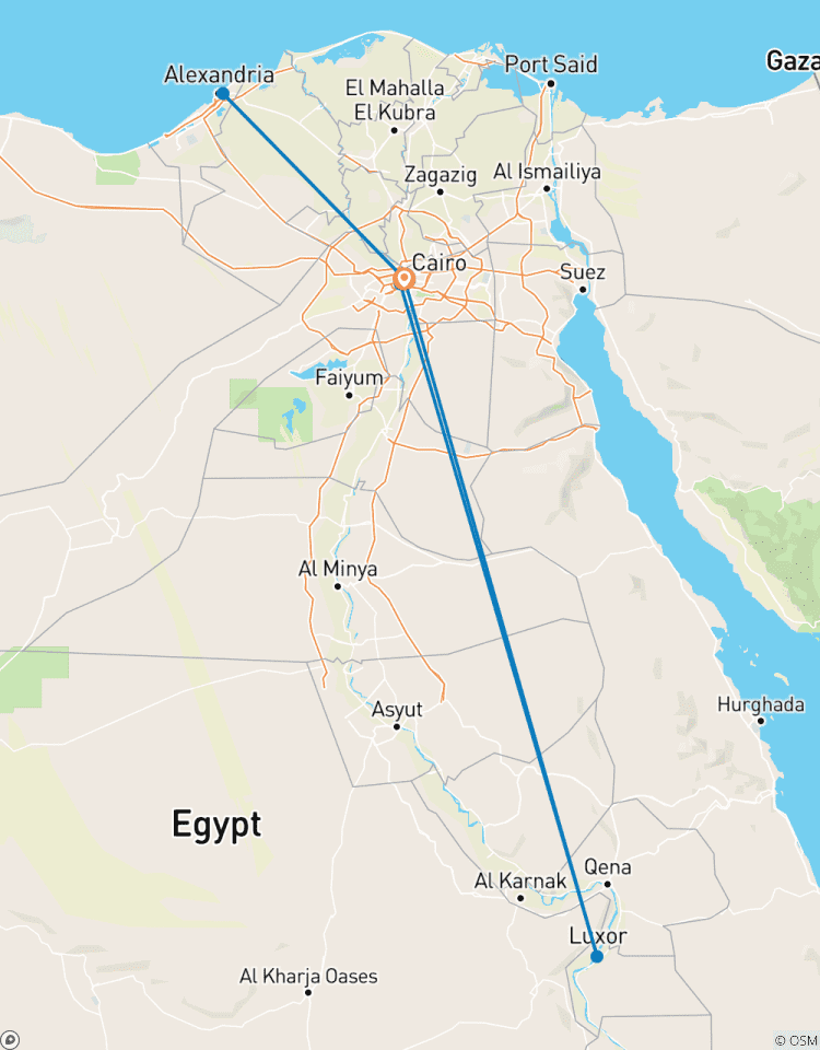 Court séjour de 5 jours en Égypte : Découvrez le Caire, les Pyramides de Gizeh et les points forts de Louxor circuit