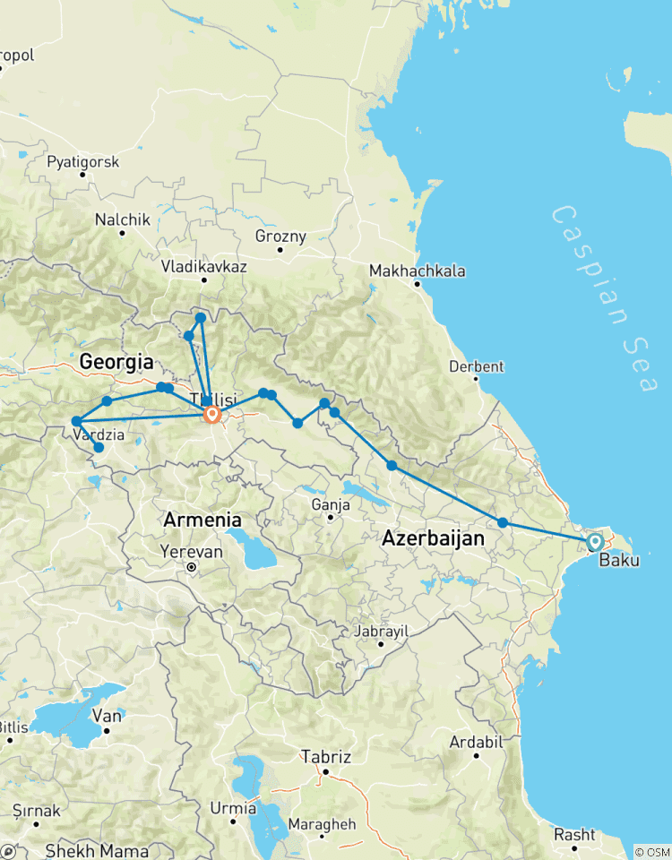 Circuito 11 días Azerbaiyán - Georgia