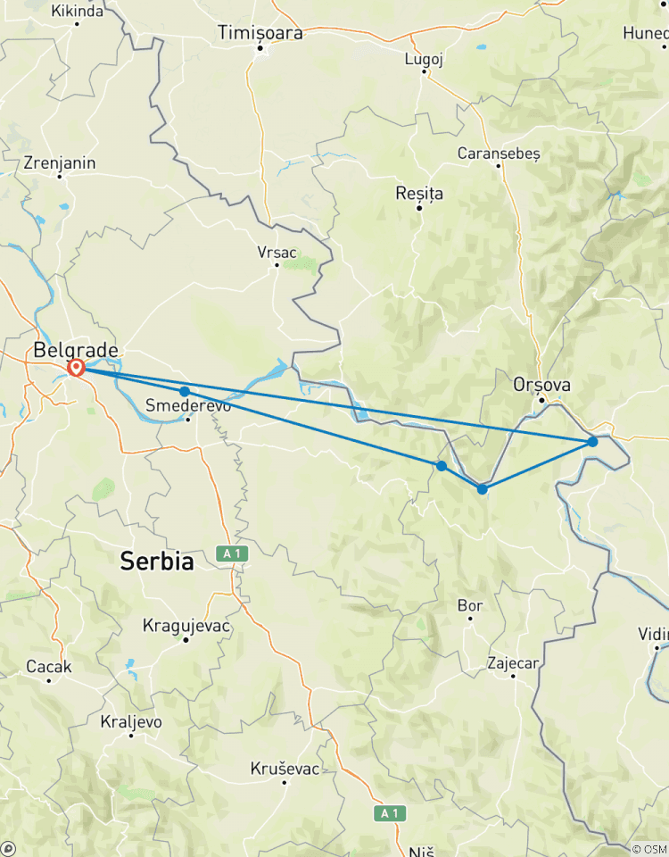 Radreise Serbien - ab Belgrad Rundreise