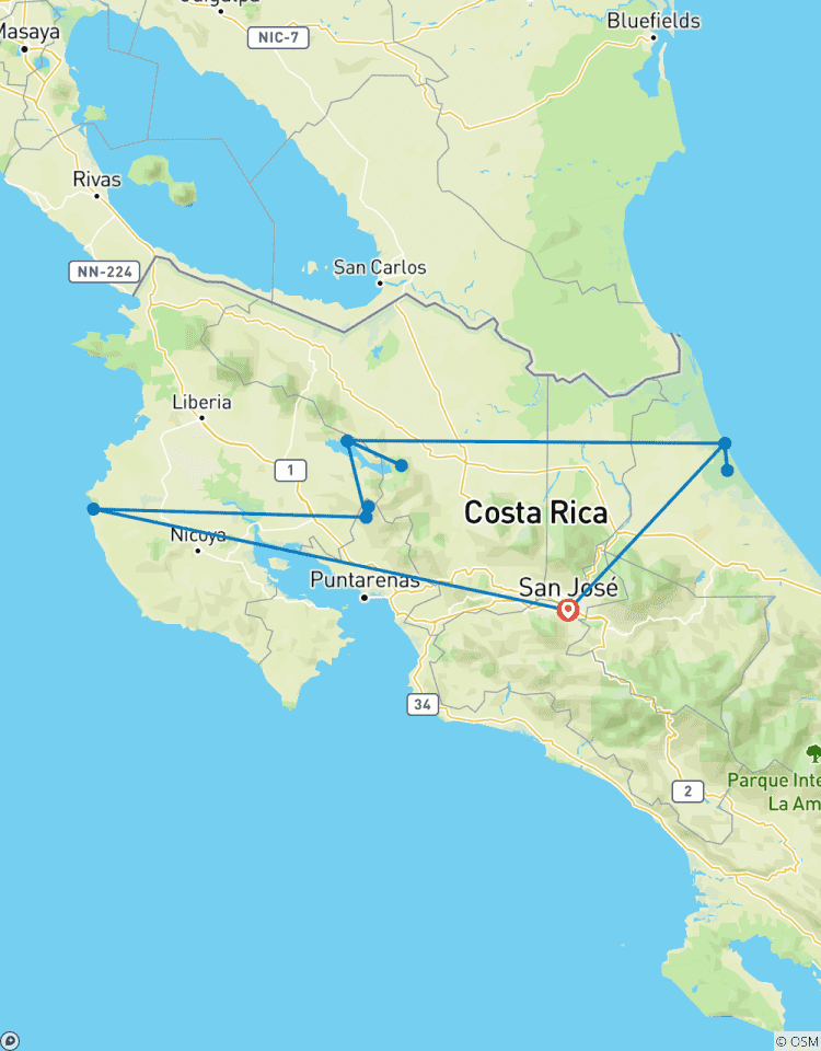 Die Essenz Costa Ricas – Reisepaket mit Guanacaste, Selbstfahrer Rundreise