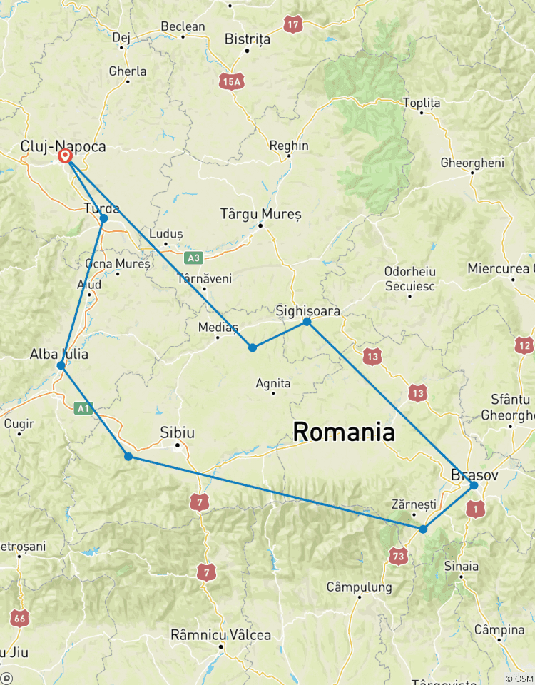 Rumänien Rundreise: Sibiu, Brasov und Sighisoara (ab Cluj-Napoca) - Privatreise - 3 Tage Rundreise