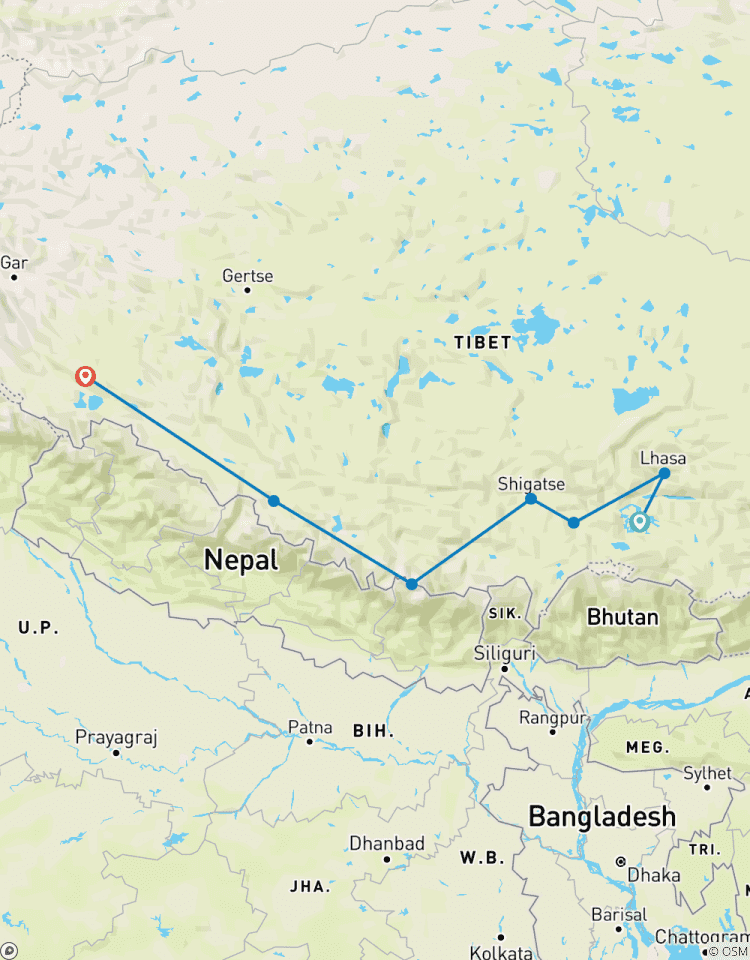 15 Daagse Kailash en Manasarova Kleine Groepsreis Tibet: De laatste reisfantasie van een pelgrim en de mooiste overlandtocht in Tibet-rondreis