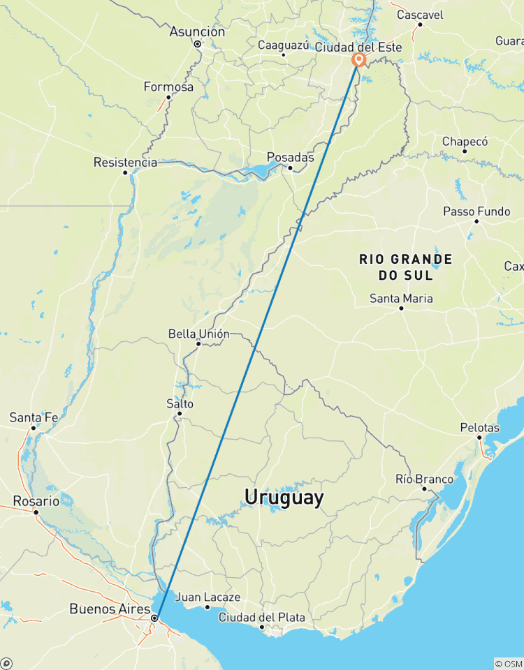 Circuito Viaje en autobús a Iguazú desde Buenos Aires