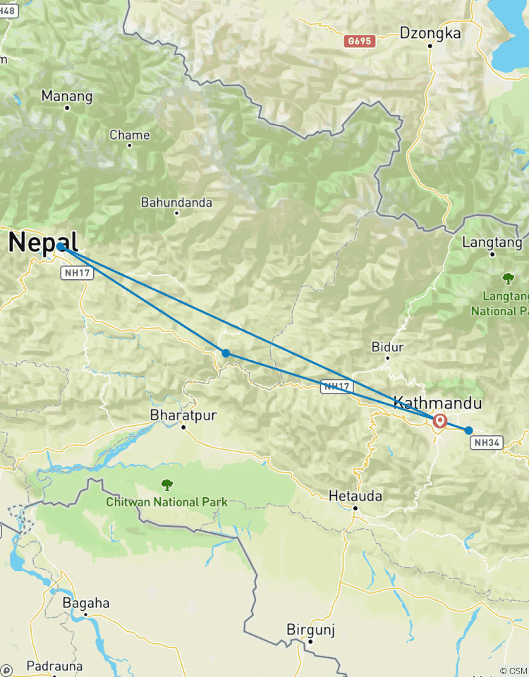 05 jours Découverte de Katmandou, Pokhara et montée en téléphérique au temple de Manakamana circuit