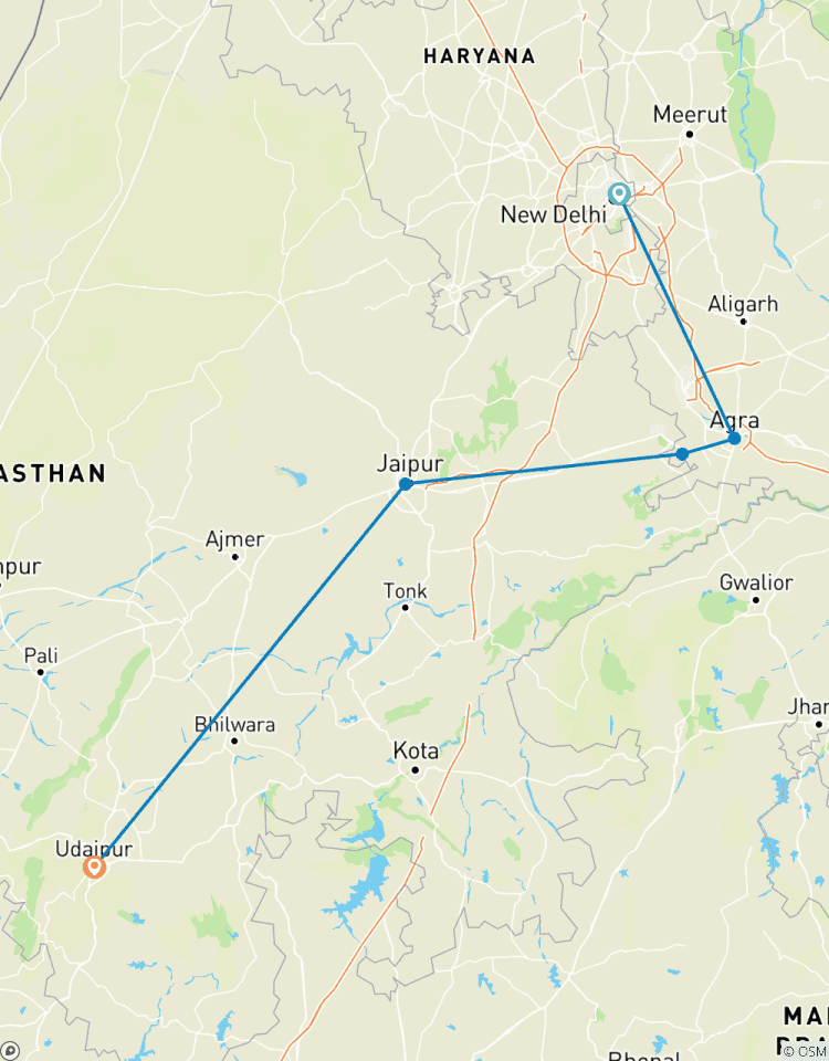 Golden Triangle Tour with Udaipur Tour