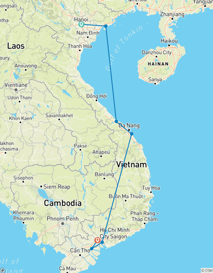 Vietnam Höhepunkt (von Hanoi nach Saigon) - 10 Tage Rundreise
