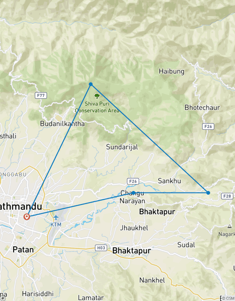 5 nuits 6 jours Népal Katmandou et Nagarkot trek culturel circuit