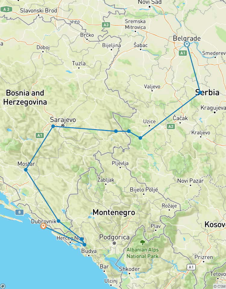 Petit groupe : L\'essentiel des Balkans en 9 jours circuit
