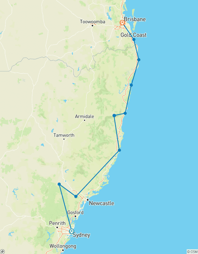Sydney to Brisbane Adventure Tour