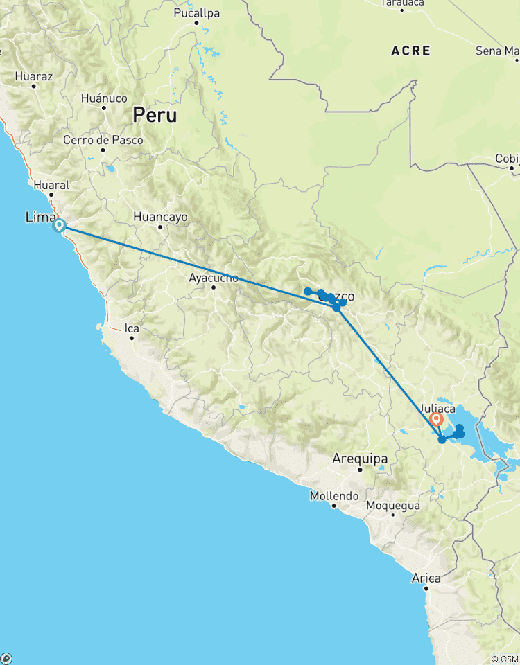 10 Day Andean Highlights \"Machu Picchu & Puno\" with Local Flights Tour