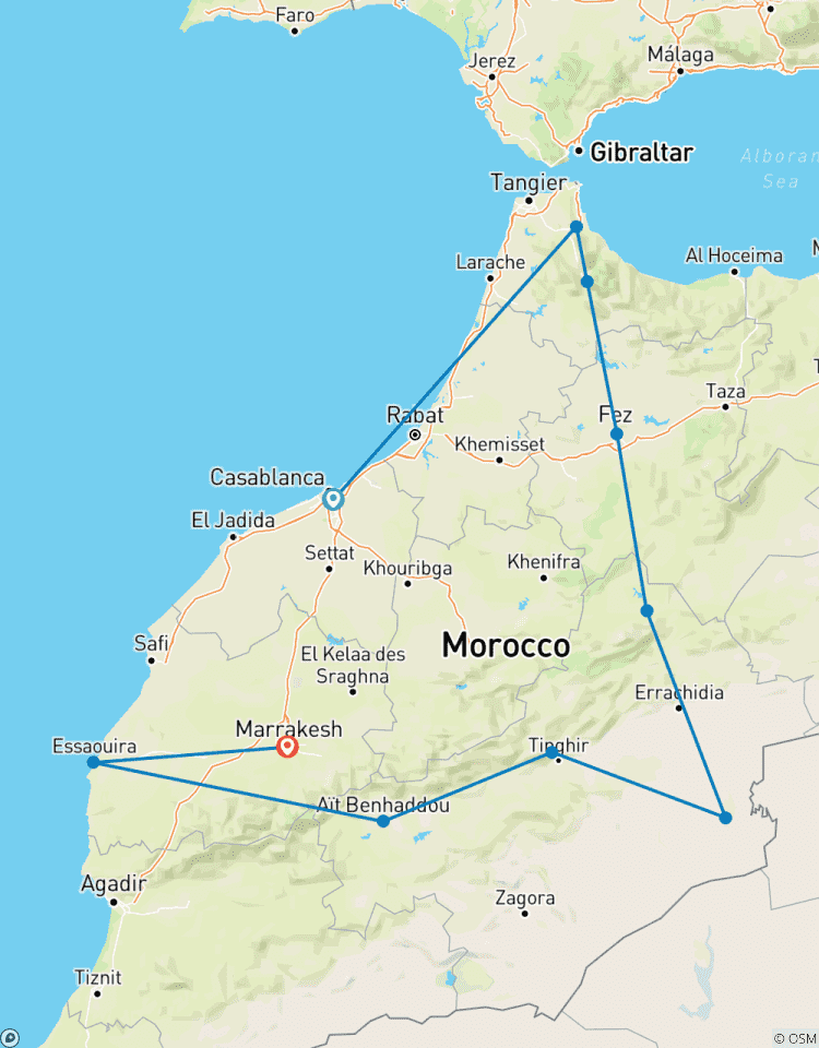 Marokko Rundreise ab/bis Casablanca - 14 Tage Rundreise