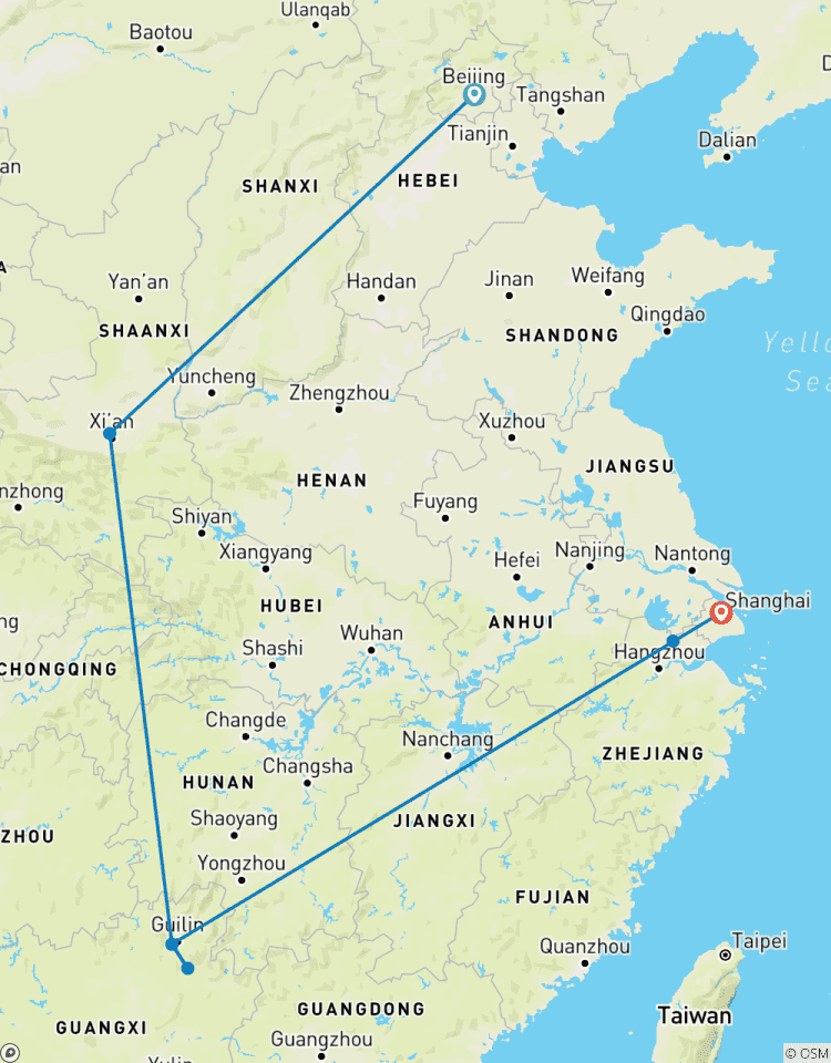 Circuit classique de 10 jours en Chine, tout compris (guide privé et chauffeur) circuit