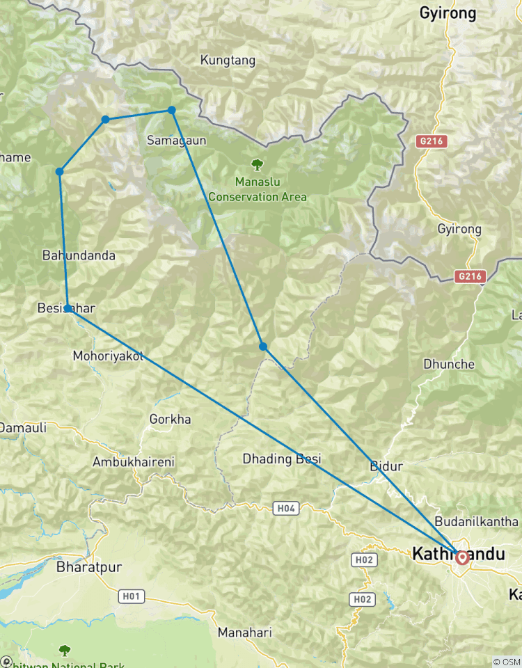 Manaslu Circuit Trek Tour