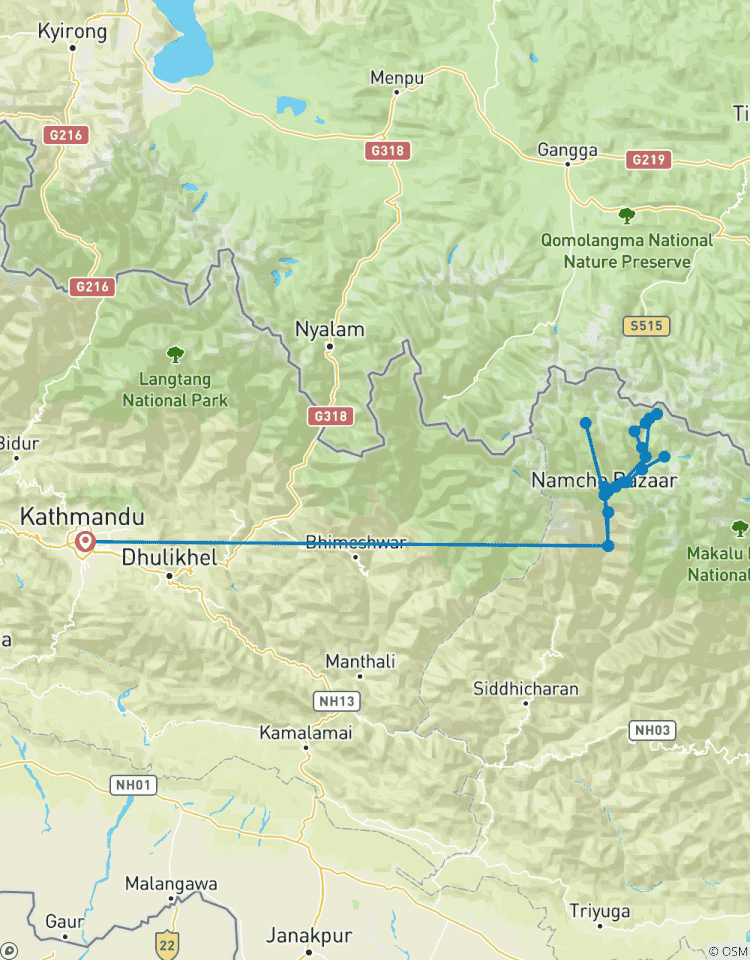 Trek au camp de base de l\'Everest - 14 jours tout compris circuit