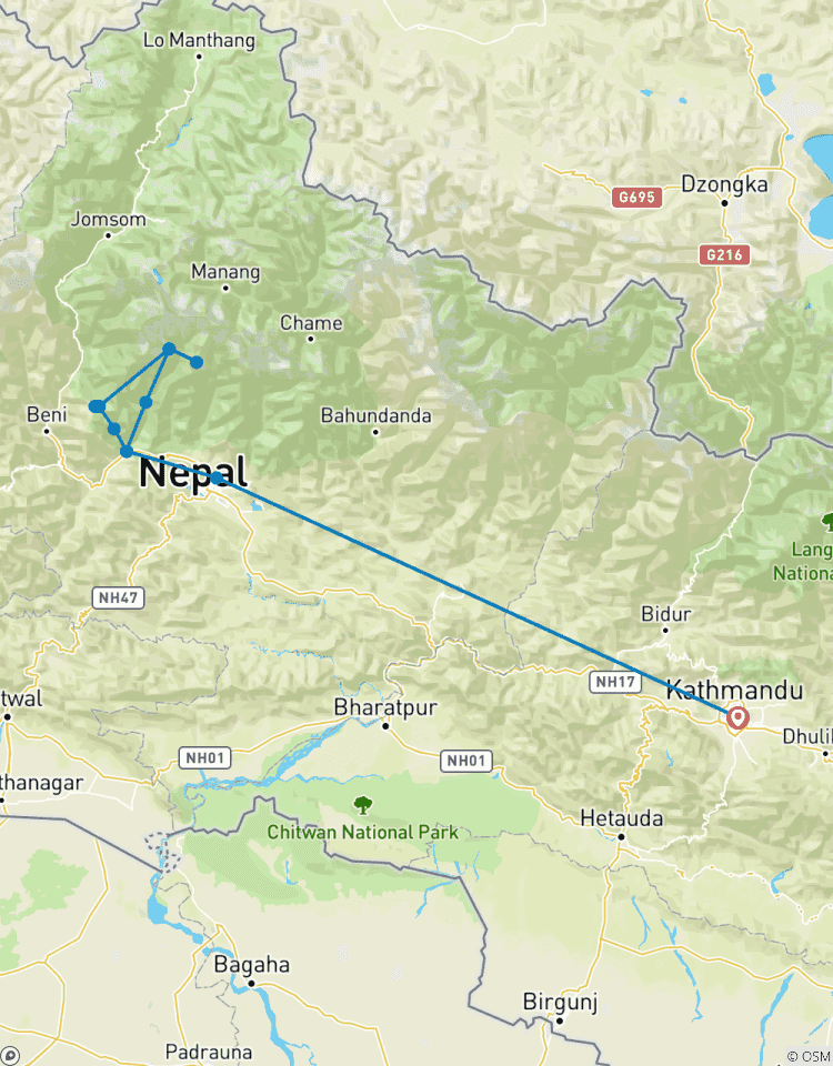 Annapurna Basislager Trekking Tour über Poon Hill Rundreise