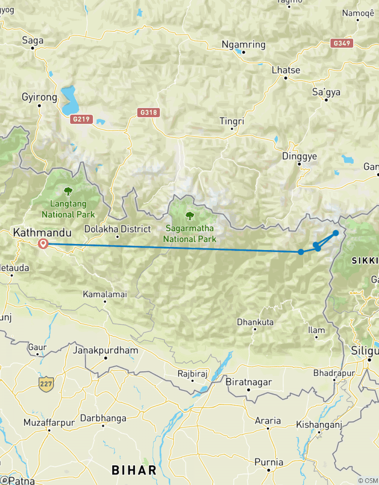 Trekking au camp de base du Kanchenjunga circuit