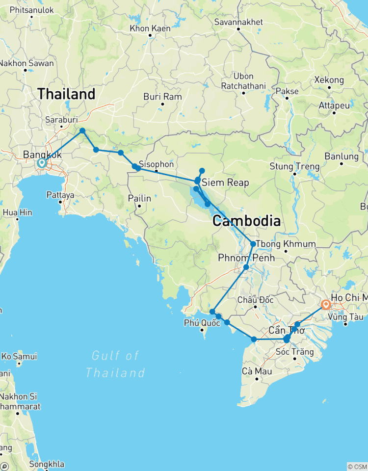 Circuito Ciclo Bangkok a Ho Chi Minh