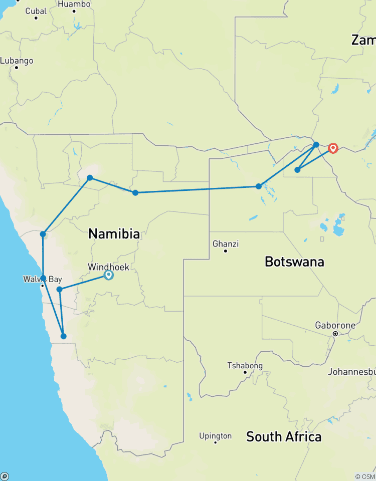 Circuito Ruta del Elefante de Windhoek a las Cataratas Vic